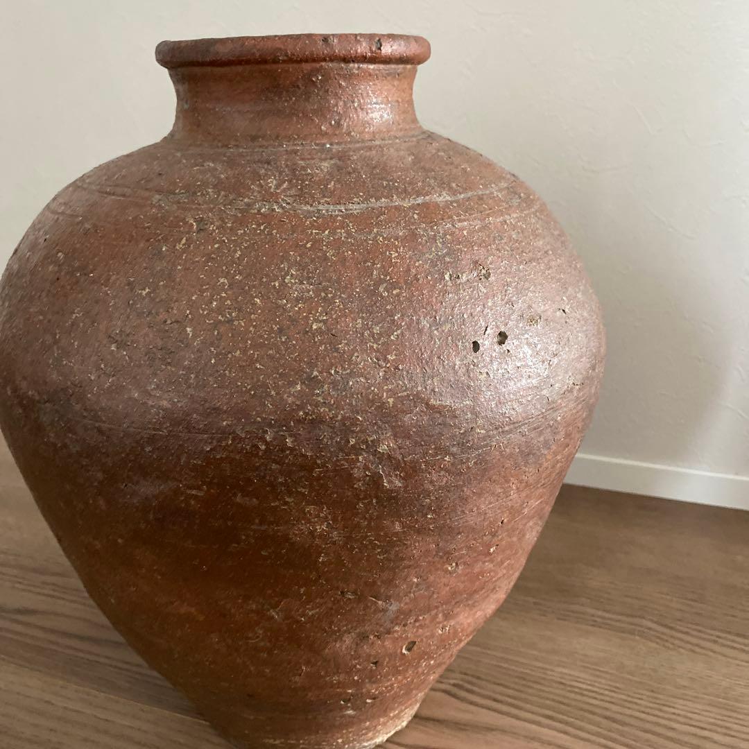陶器　壺　花入　特大