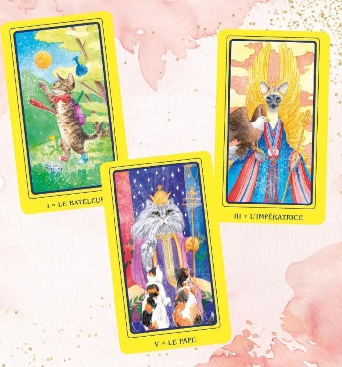 ★正規品タロットカード★フランスの激かわデッキ✨キュートな猫たちのタロットカード