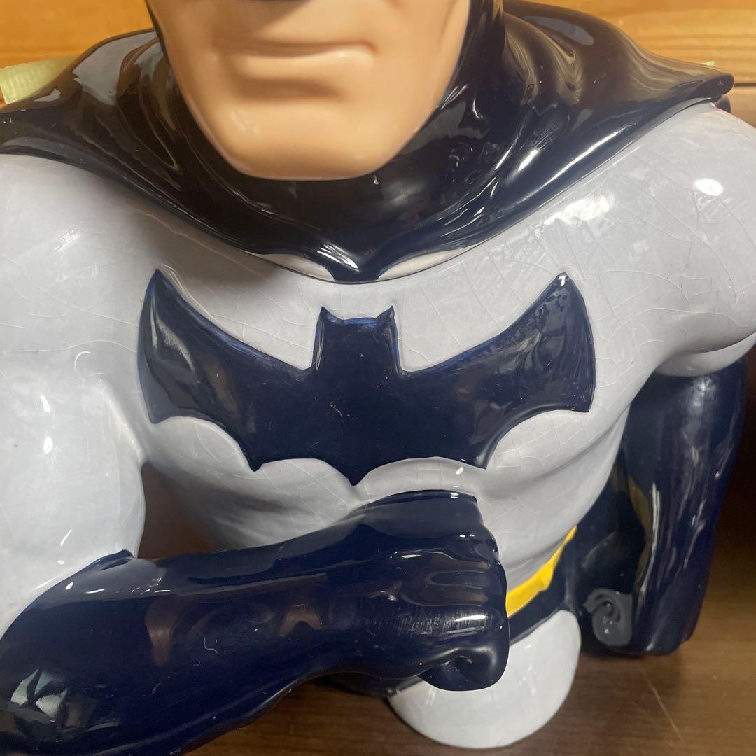【バットマン】特大アメコミ好きな方大きなクッキージャー　陶器製