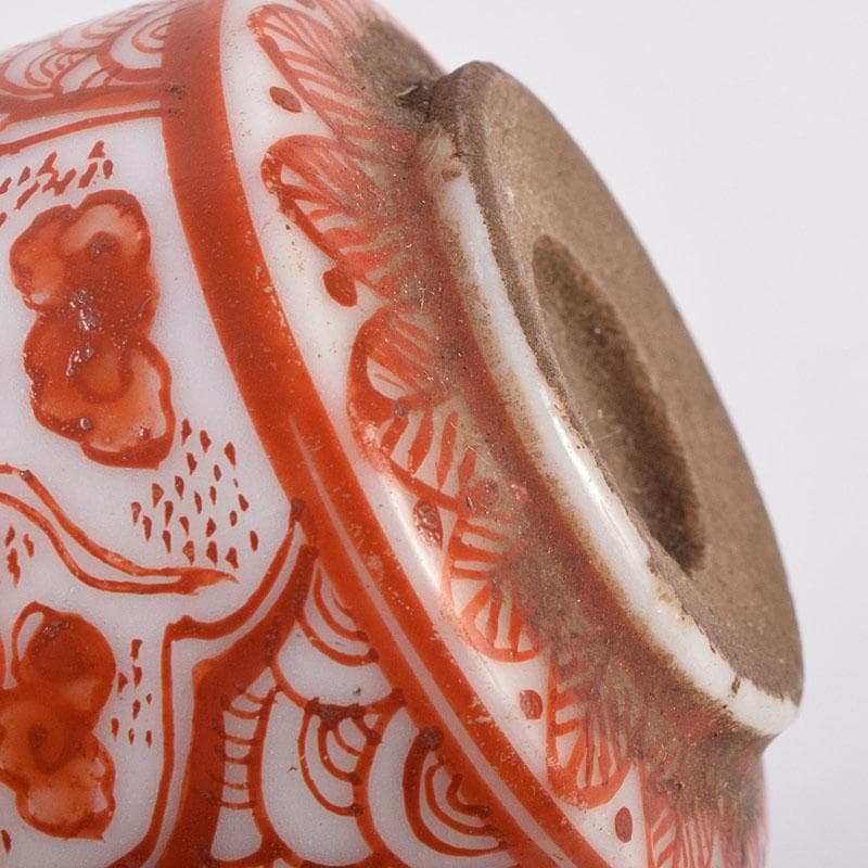 煎茶道具　赤絵宝珠文　煎茶器　五客　C　R8961