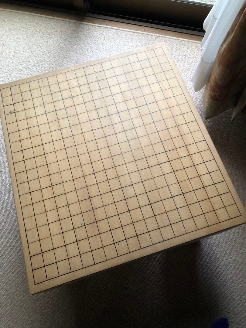 時代　囲碁盤　脚付　カバー付