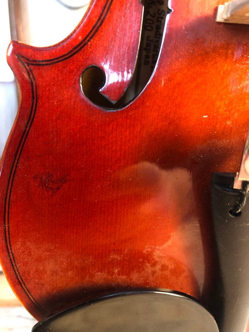 【駒&魂柱調整済】Suzuki分数バイオリンNo200 1/8 1980