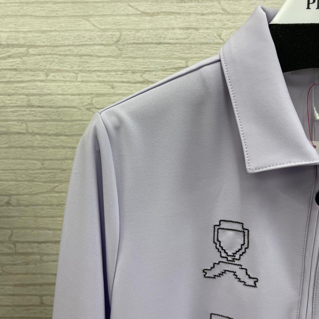 PICONE 薄紫色 ジップアップシャツ