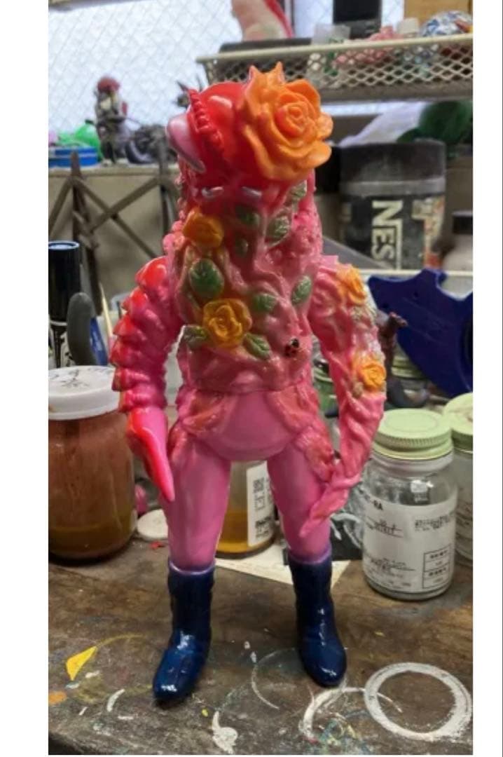 ヤモマーク 大怪獣シリーズ バラバラン ピンク ソフビ