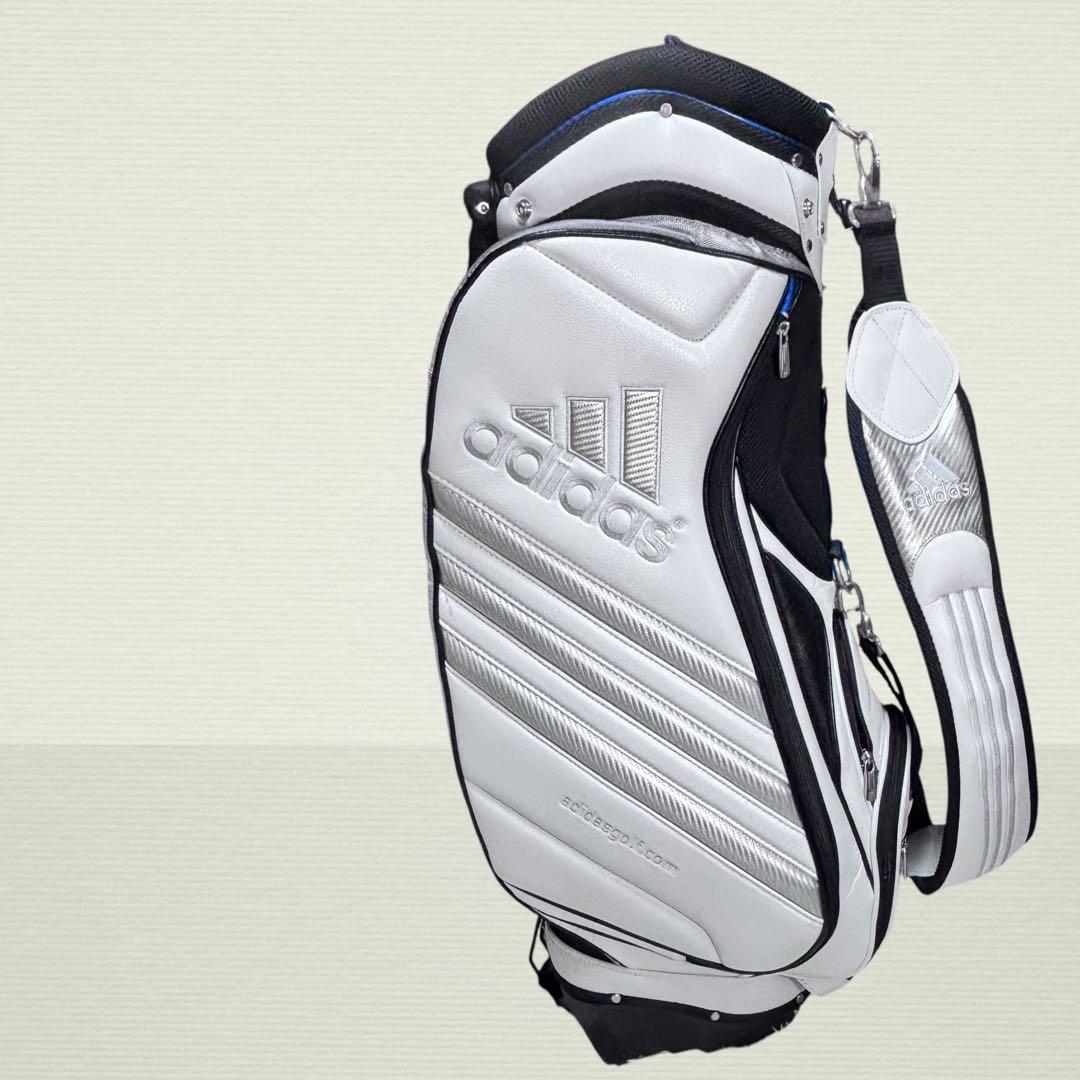✨極美品✨ adidas キャディバッグ スタンドバッグ ホワイト 9型