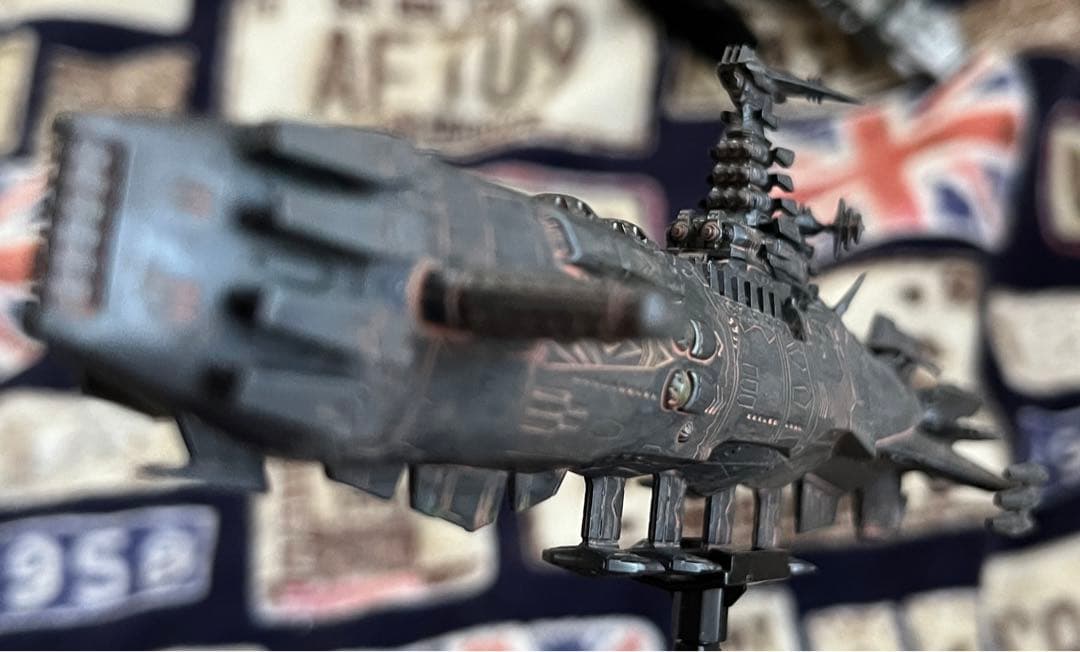 期間限定値下げ宇宙戦艦ヤマト2202 メカコレカラクルム級戦闘艦 完成品汚し