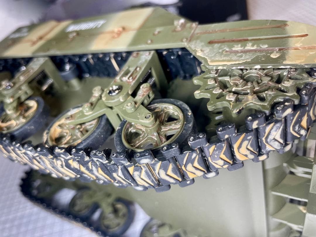 希少！COOL BANK1/16迷彩塗装版！「M5スチュアート」屋外未走行