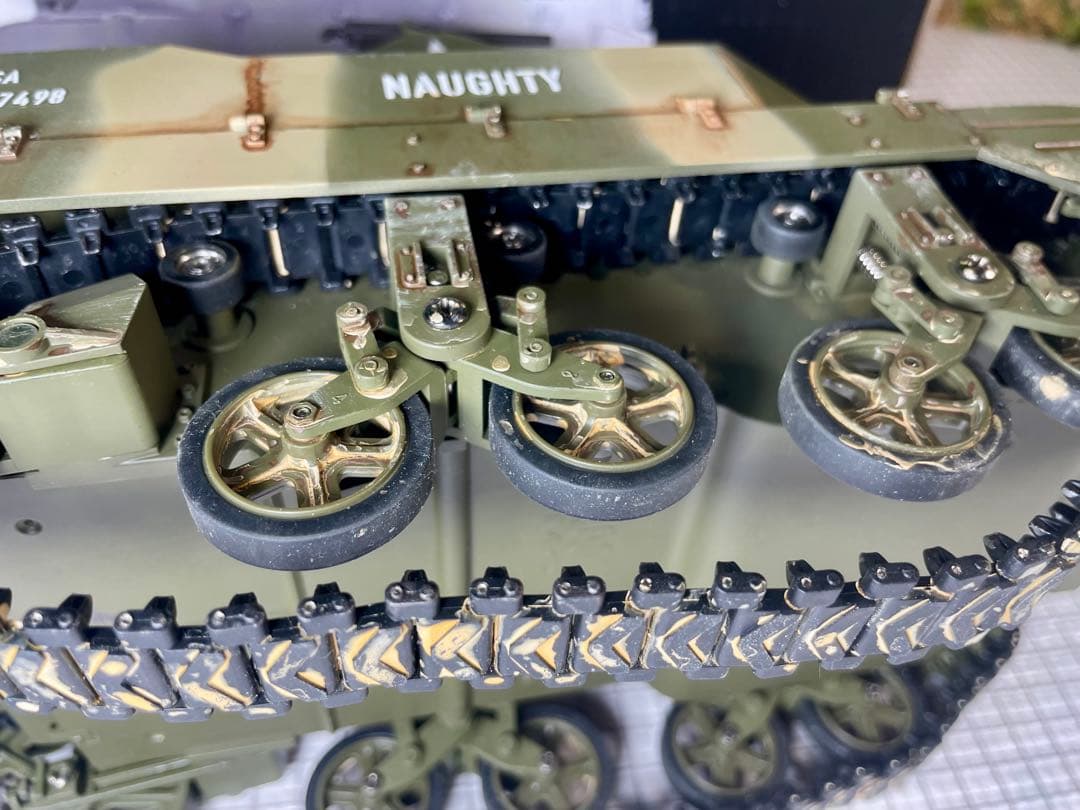 希少！COOL BANK1/16迷彩塗装版！「M5スチュアート」屋外未走行