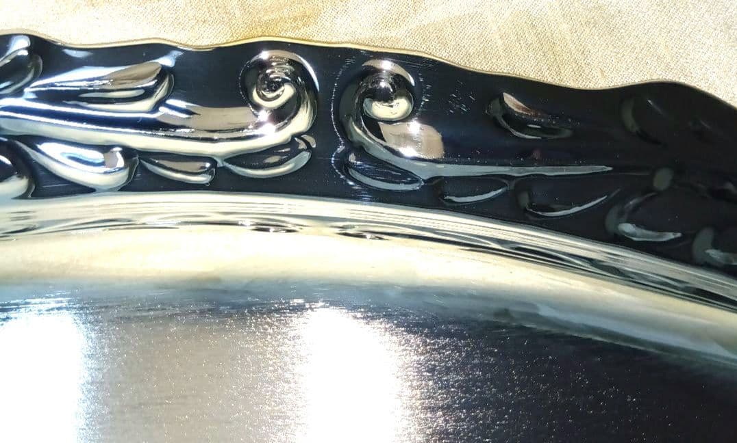 最終値下げ❗未使用✨銀製品/シルバーコーティングローズ 小判トレー 0