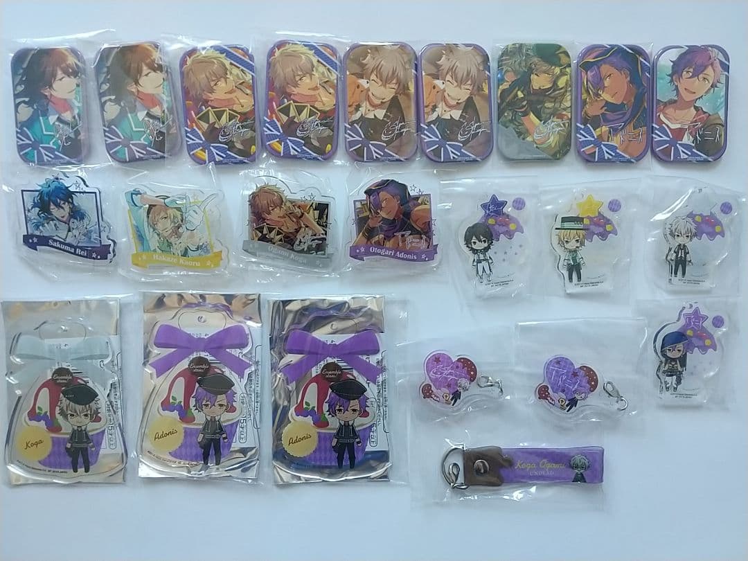 あんスタ 一番カフェ UNDEAD 零 薫 晃牙 アドニス 缶バッジ