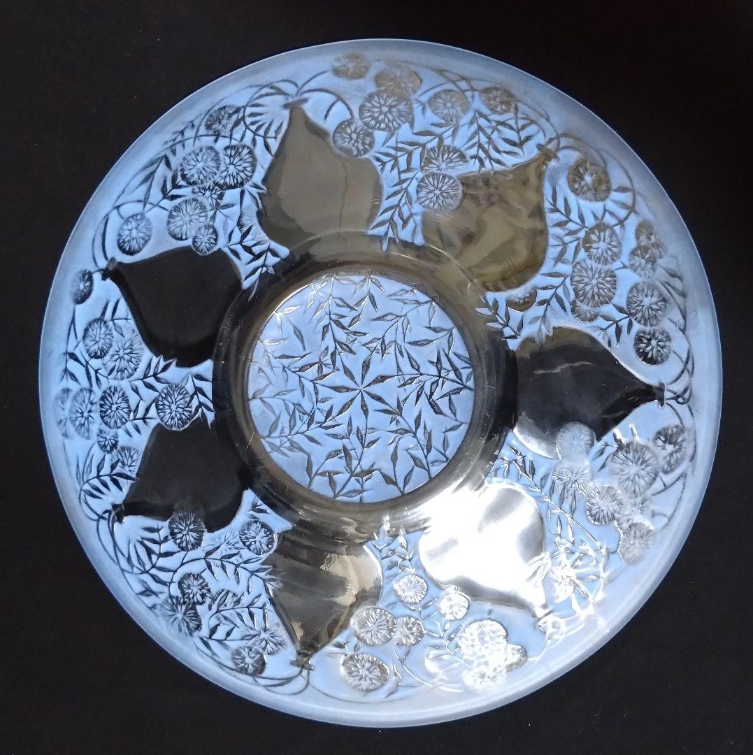 ルネ　ラリック　R LALIQUE 雛菊文　パチネ彩色　飾り皿　美品