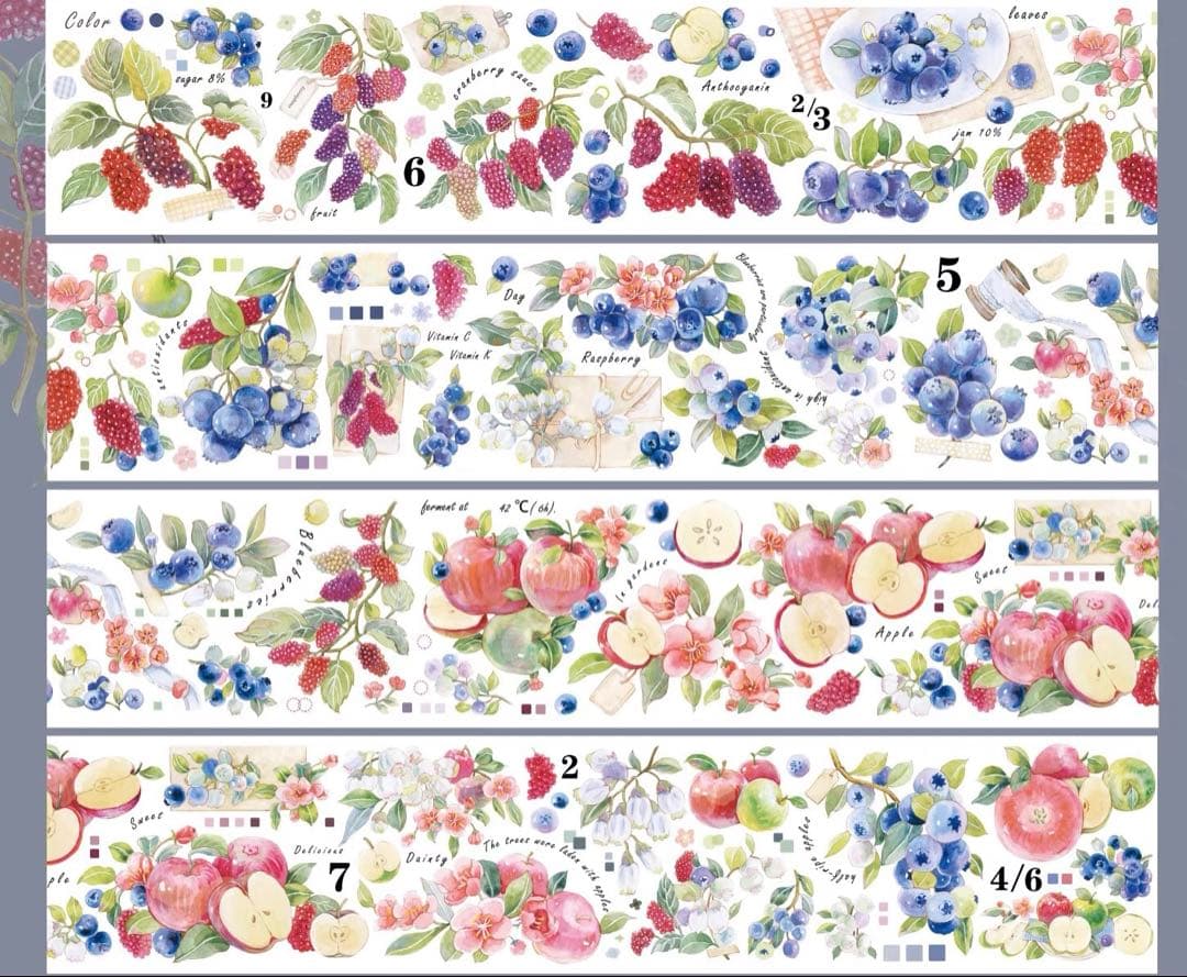 海外 PETテープ マスキングテープ ベリー