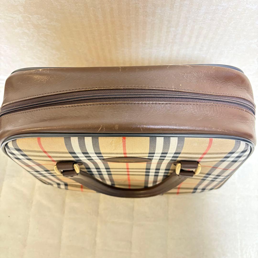 Burberry チェック柄 ボストンバッグ