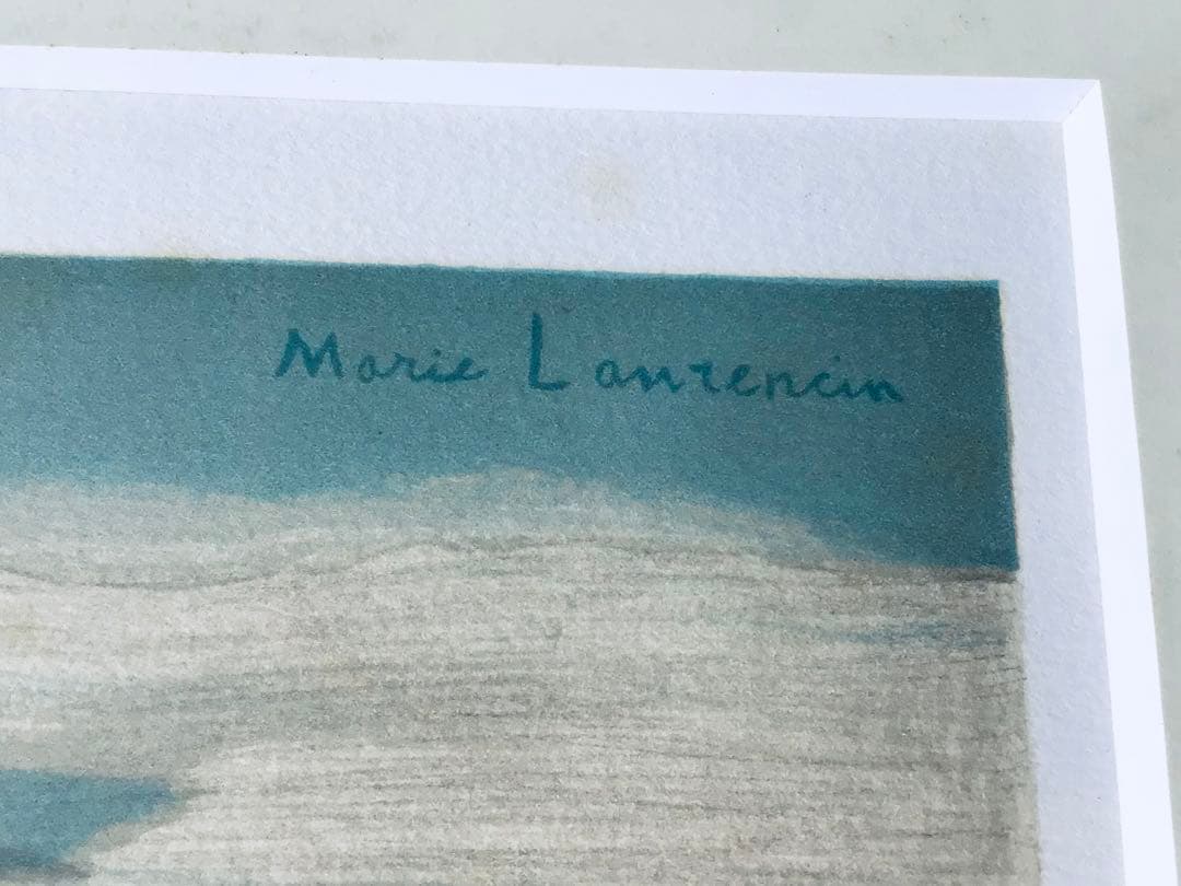 ◉真作正規◉マリー・ローランサン◉銀座フジヰ画廊◉舞台稽古◉大判リトグラフ・EA