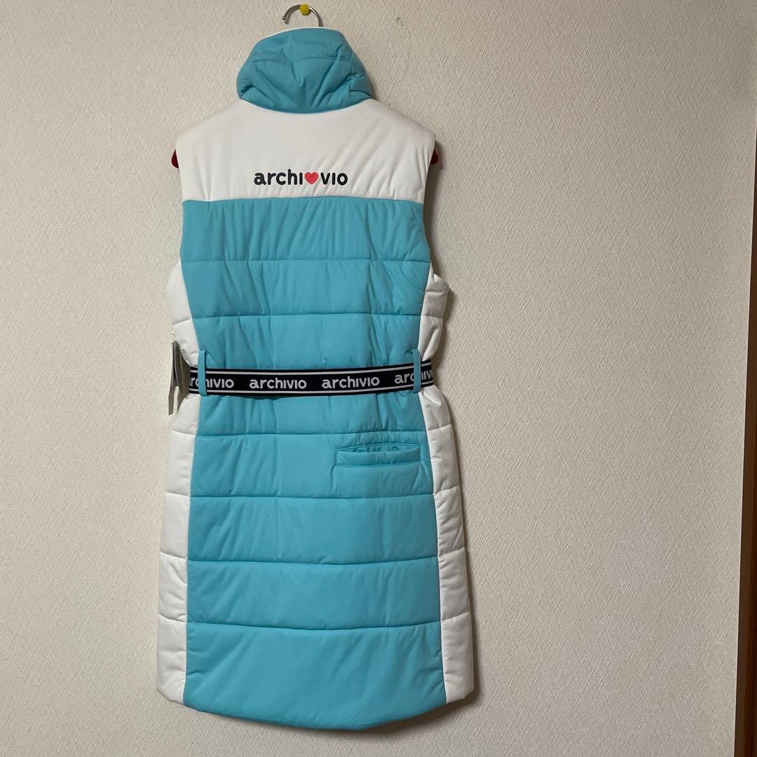 最終お値下げ！新品 アルチビオ 中綿ベストワンピース 36