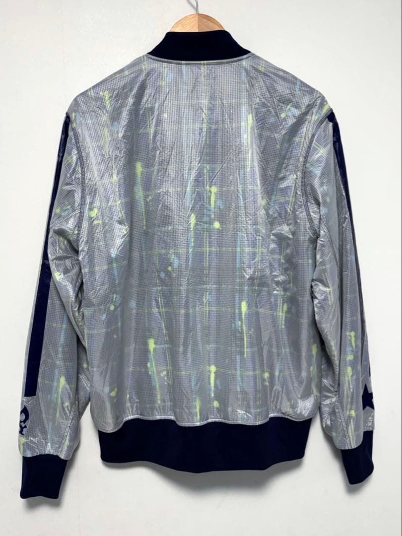 ラッセルノ ブルゾン 2重素材 表ナイロン100% シアー ブルーチェック柄 L