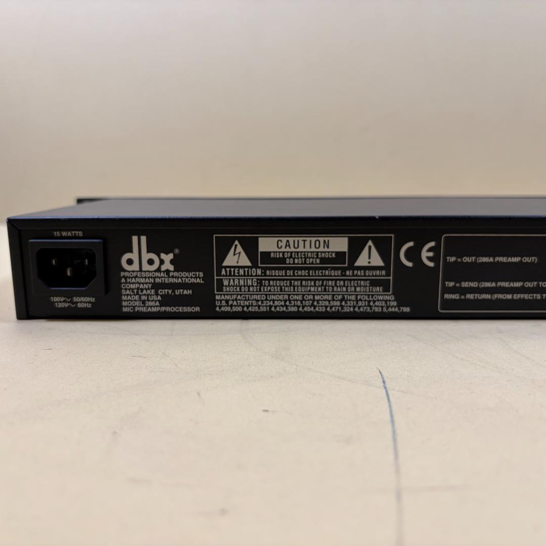 dbx 286A マイクプリアンプ 電源コード付属