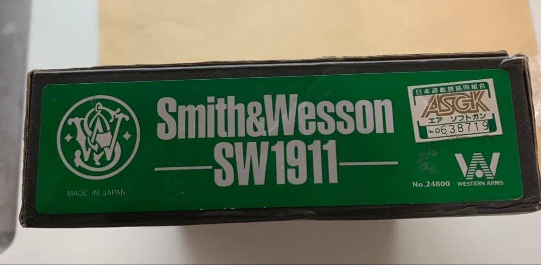 【絶版！レア】WA SCW ウエスタンアームズS&W 「SW1911」シルバー