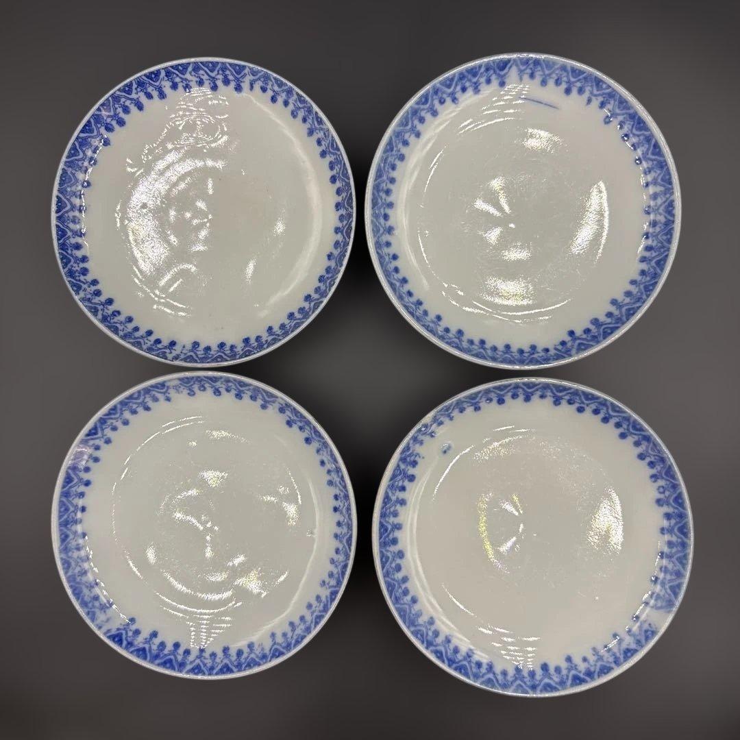 蓋付き茶碗　飯椀　古伊万里　時代物　4客