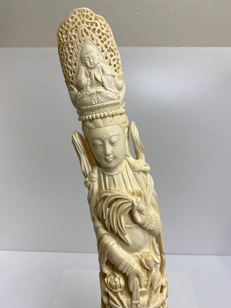 専用　極上　特大観音像　55cm 1821g 東け8-0104 ⭐︎げ