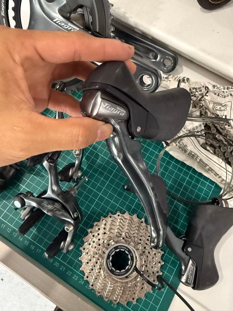 美品　SHIMANO ティアグラ R4700 リムブレーキ グループセット