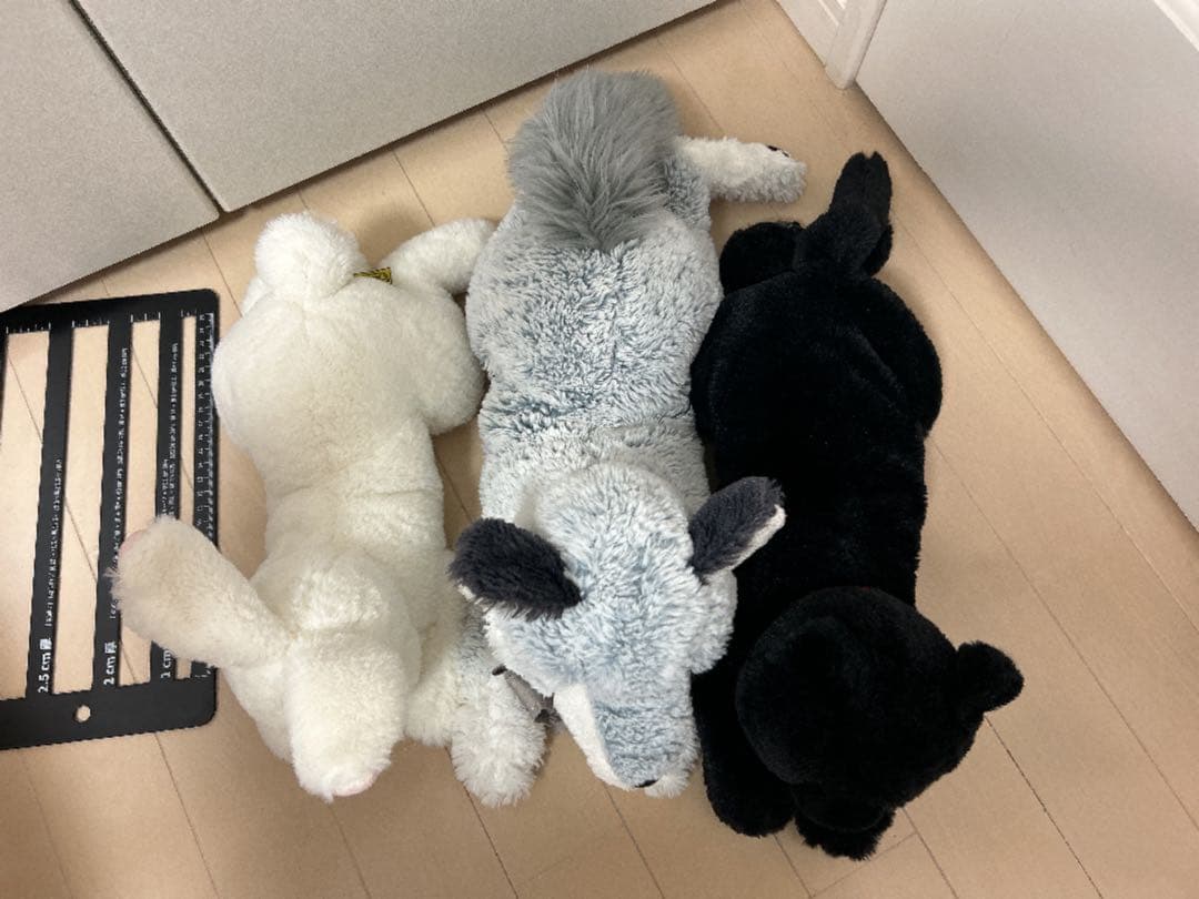 ひざウサギ ひざオオカミ ひざネコ サンレモン ぬいぐるみセット