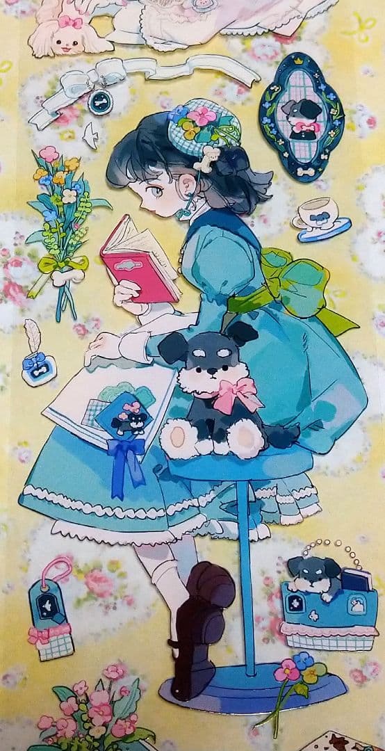 J831＃普通小狗(PET)普通小狗切り売り海外人物マステ女の子