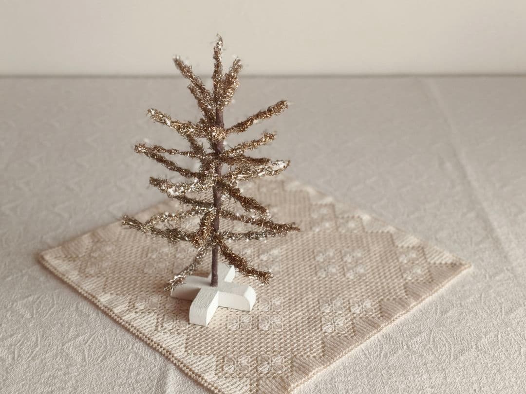 【リュヌとリュカさま】vintage tree ❀ 燻ゴールドのツリー 23cm
