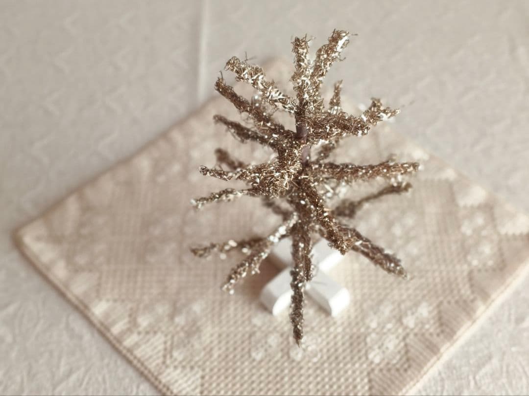 【リュヌとリュカさま】vintage tree ❀ 燻ゴールドのツリー 23cm