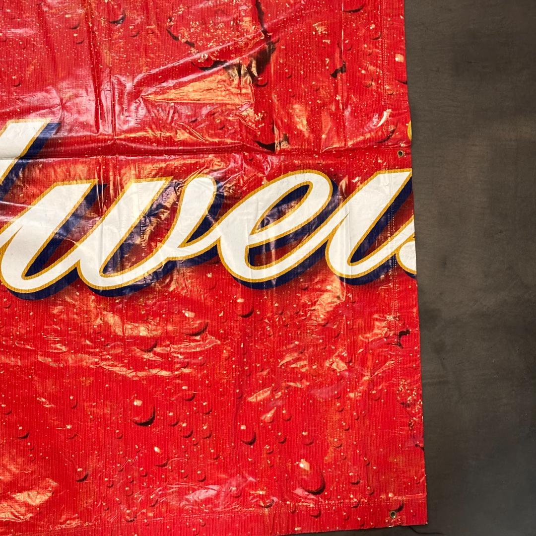 【激レア】NASCAR デイルアーンハートジュニアBudweiser大型バナー