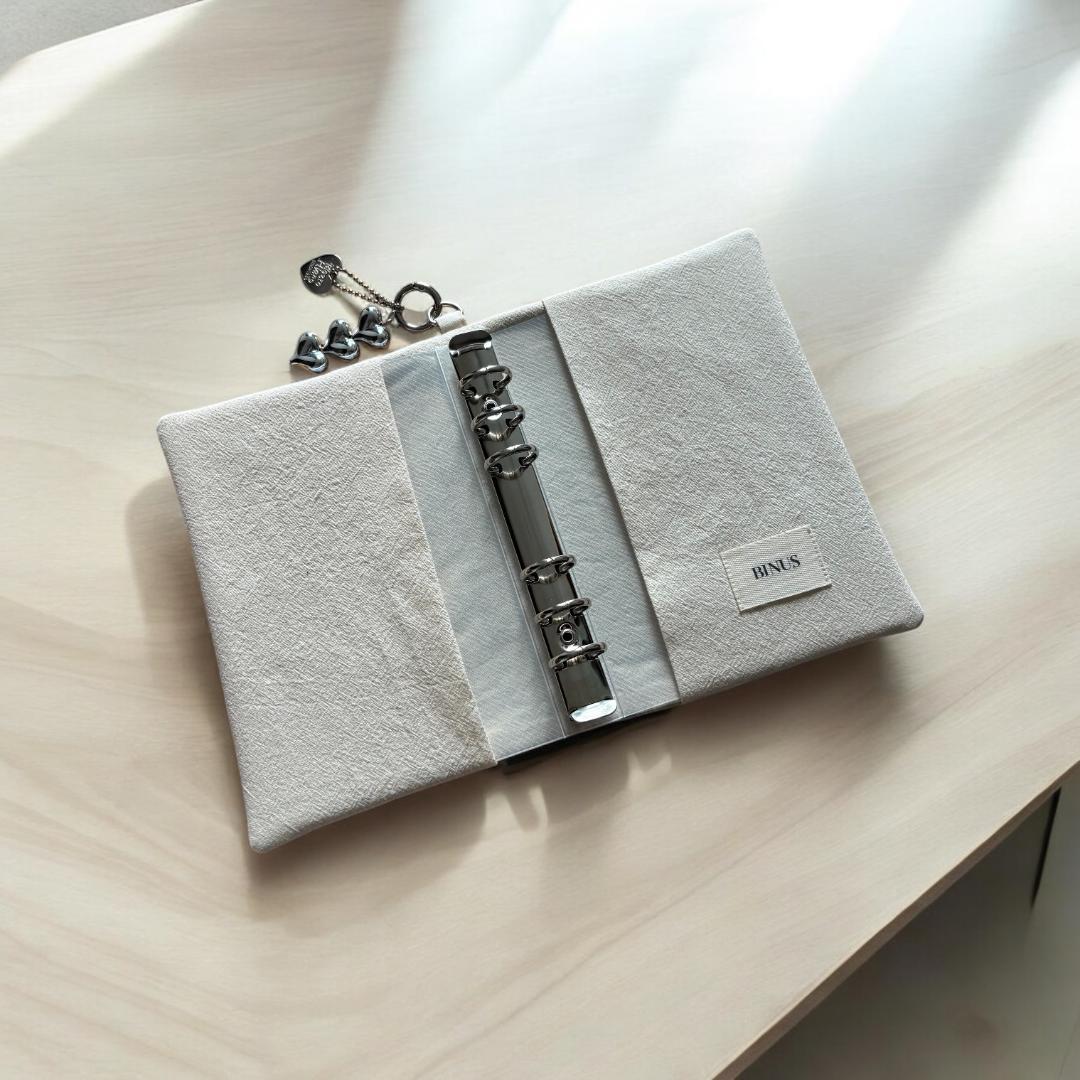 韓国製♡バインダーカバー♡ヌビ◾️モスグリーン　A6貯金SAVING