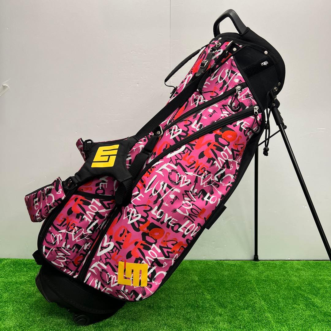 ラウドマウス　LOUDMOUTH キャディバッグ　8.5インチ　ゴルフ　ピンク