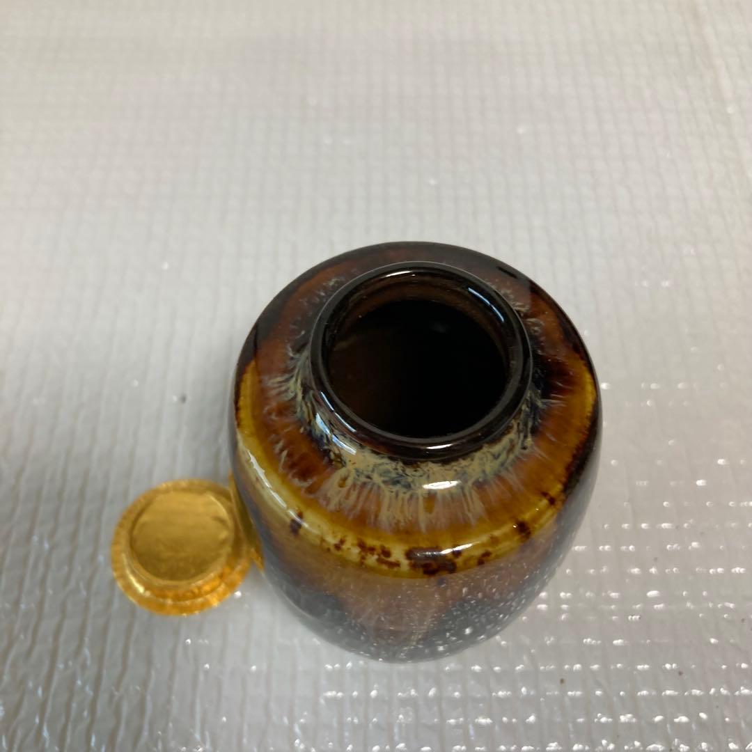 肩衝 茶入れ 仕覆付 大和錦 木箱入 茶道具 茶器 茶道伝統工芸 桶谷定一