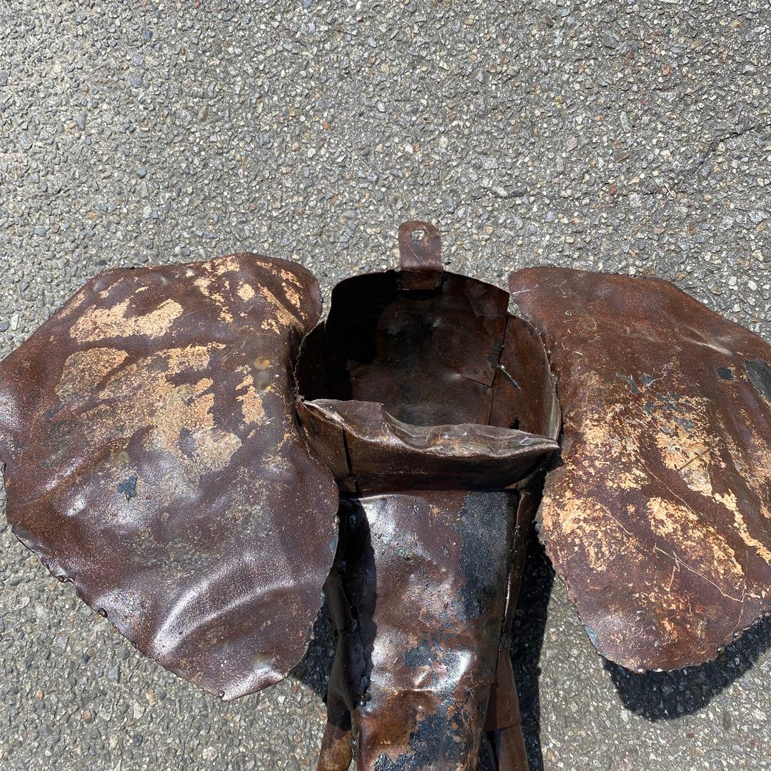 象 壁掛け USA アイアン ミッドセンチュリー 什器 オブジェ 飾り アニマル