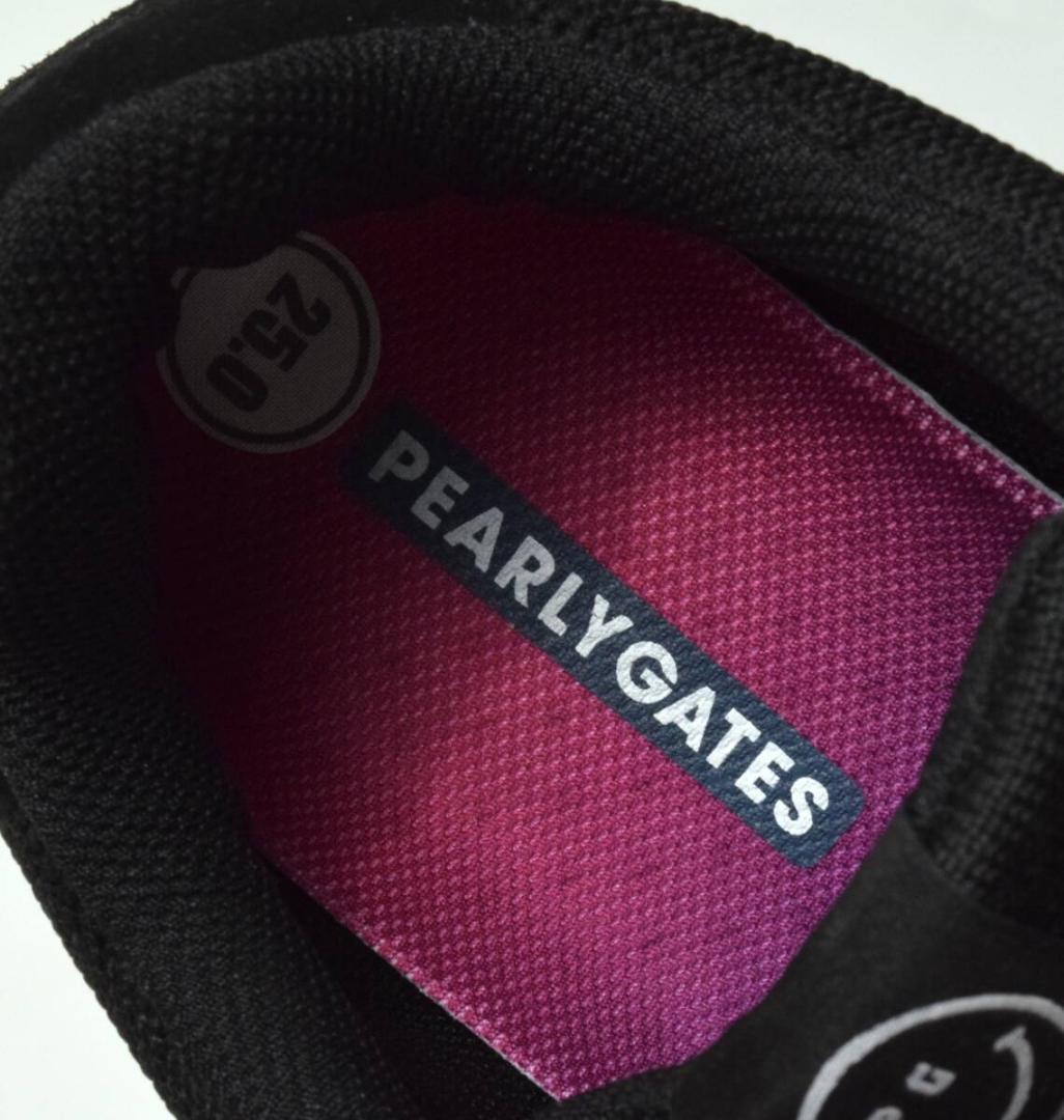 未使用3.5万 パーリーゲイツ ゴルフシューズ 25 ニコちゃん レディース