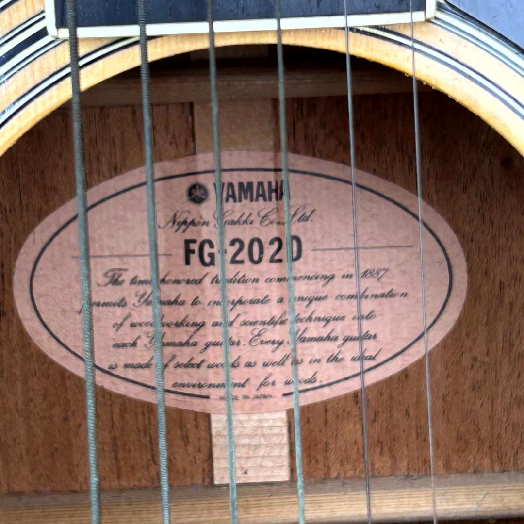 YAMAHA FG-202D アコースティックギター オレンジラベル【ジャンク】