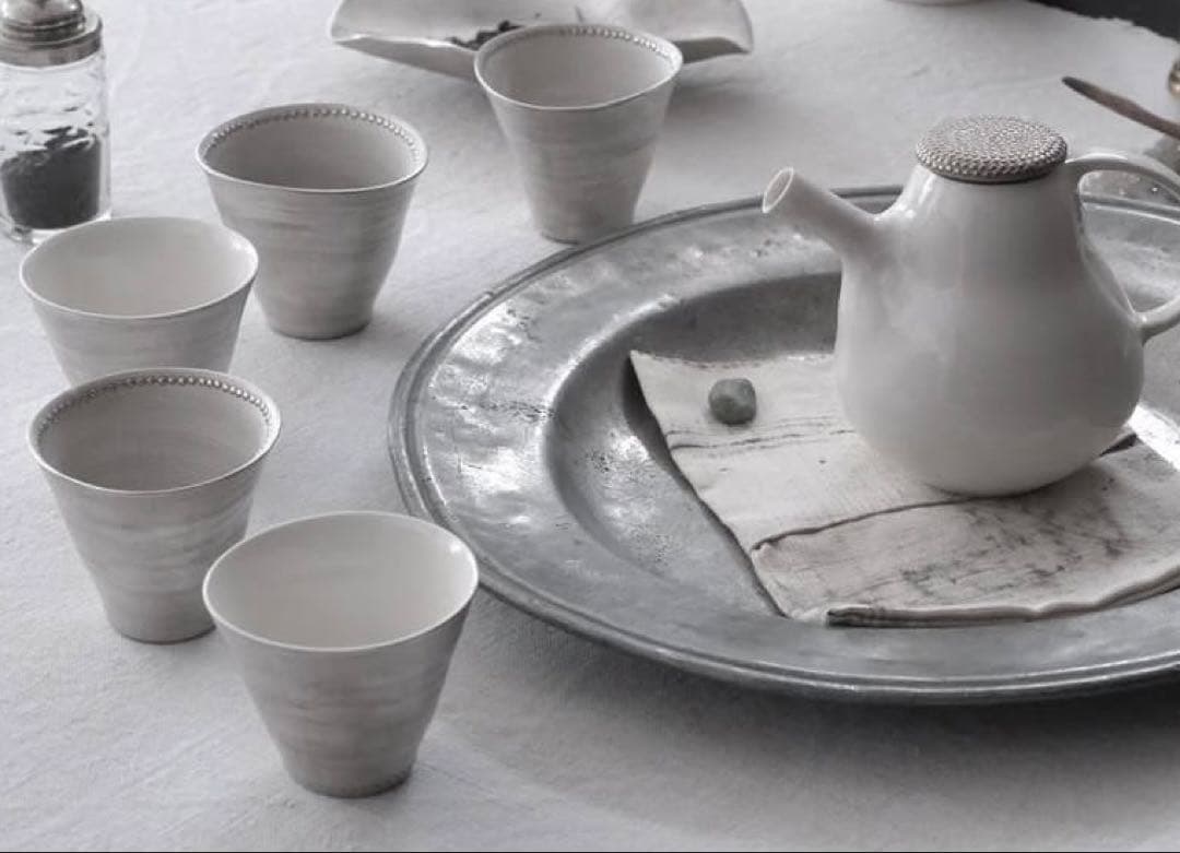 【匿名配送】松本美弥子さん器★銀彩★2個セット