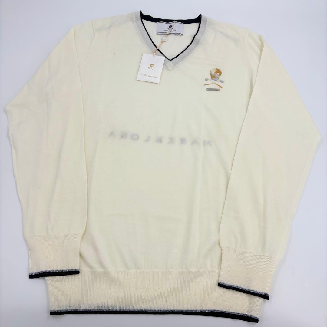 新品タグ付き　MARK&LONA マークアンドロナ ニット　アイボリー 673