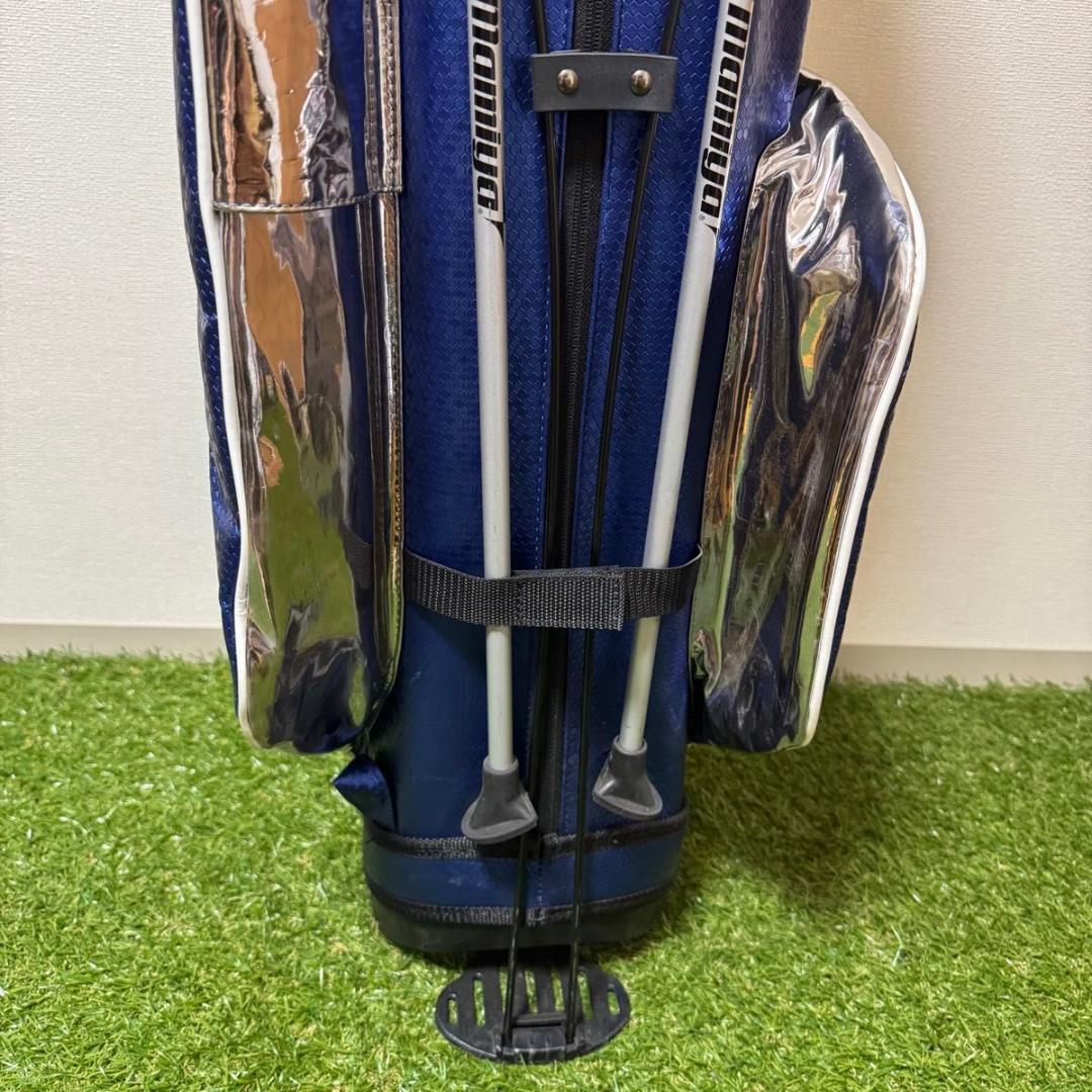 USTマミヤ 2024年 LINQ スタンド式 キャディバッグ ブルー 8.5型