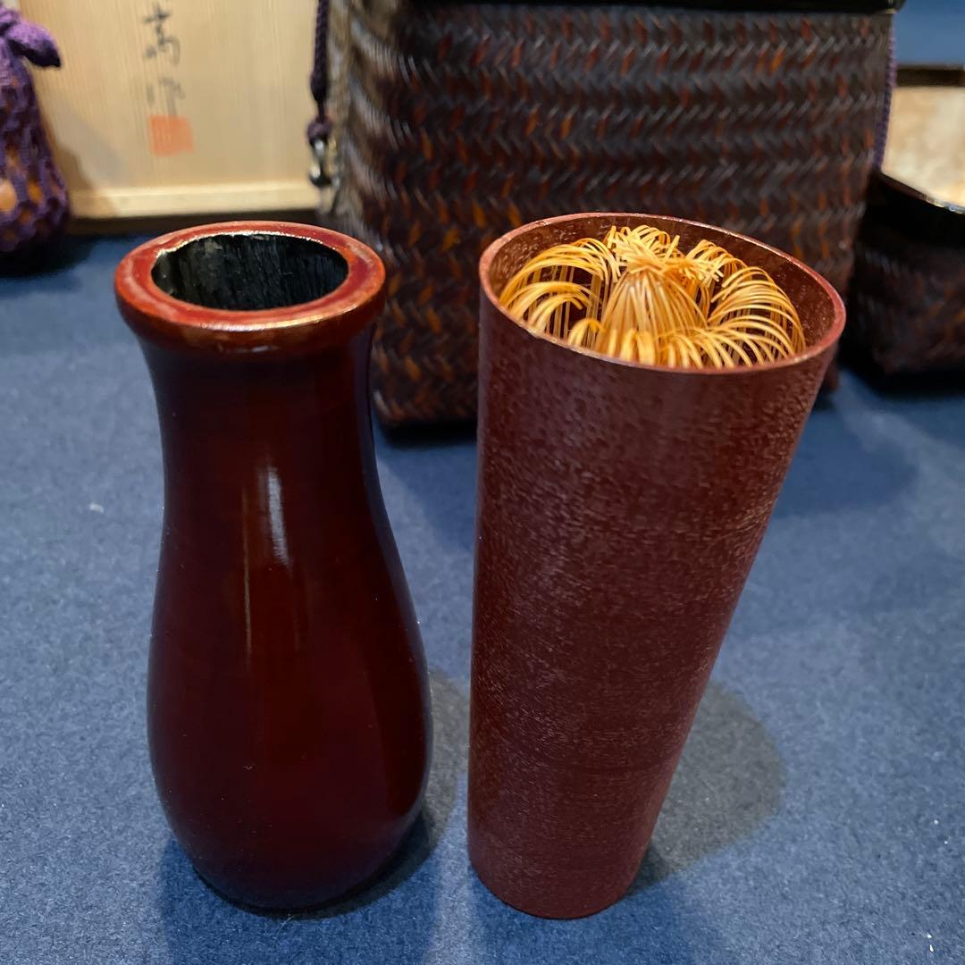 【東 竹園斎】(作)の『御所籠』一式　茶道具　共箱