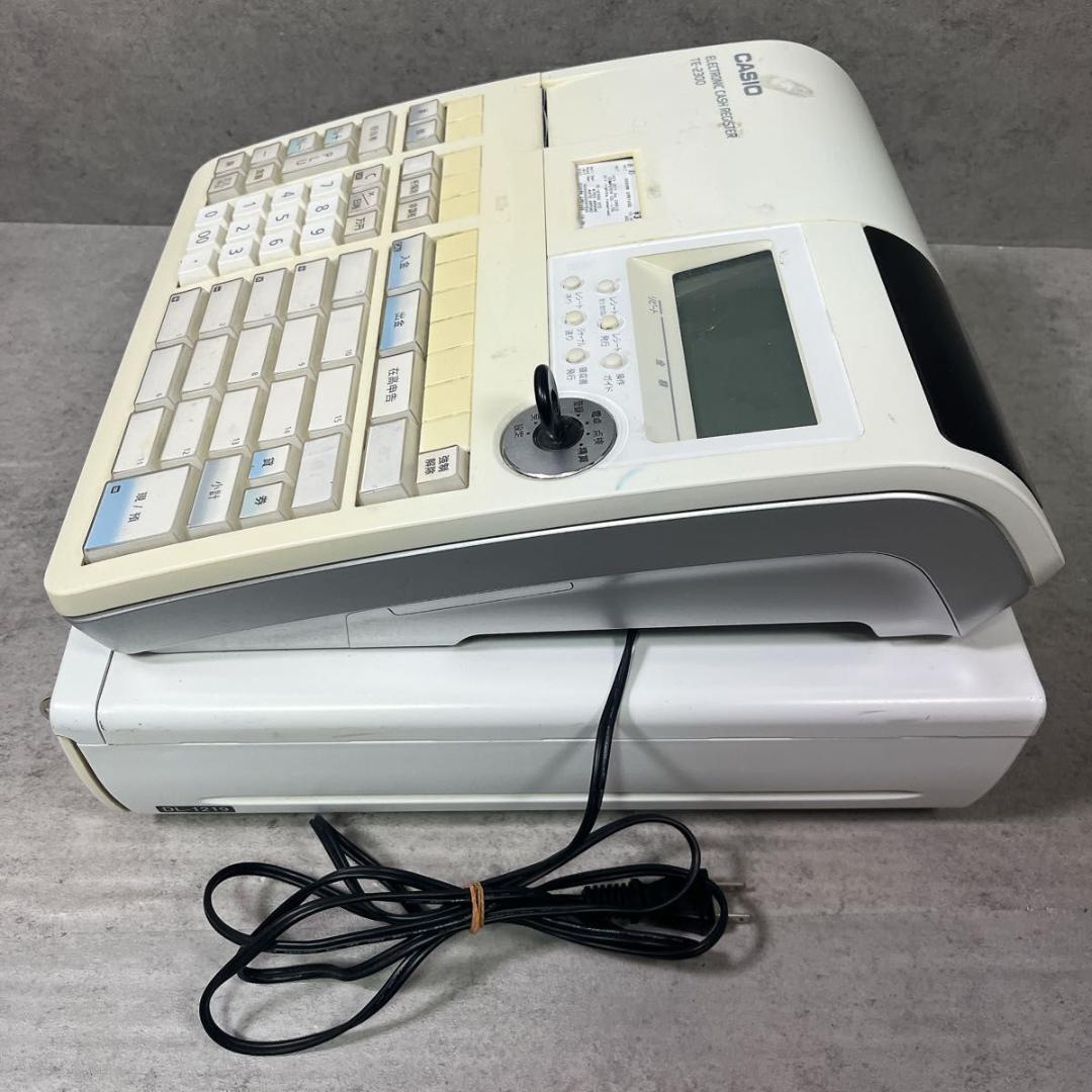 カシオ CASIO レジスター 15部門 TE-2300 ホワイト 店舗用品