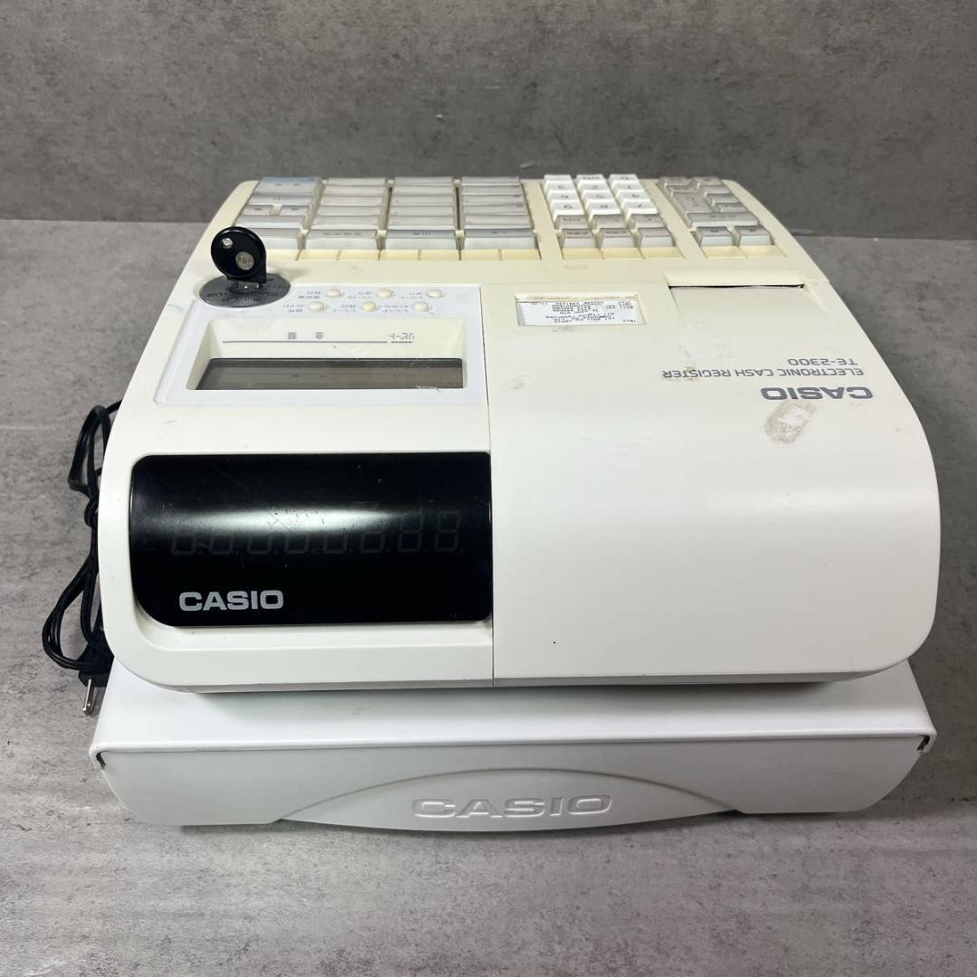 カシオ CASIO レジスター 15部門 TE-2300 ホワイト 店舗用品