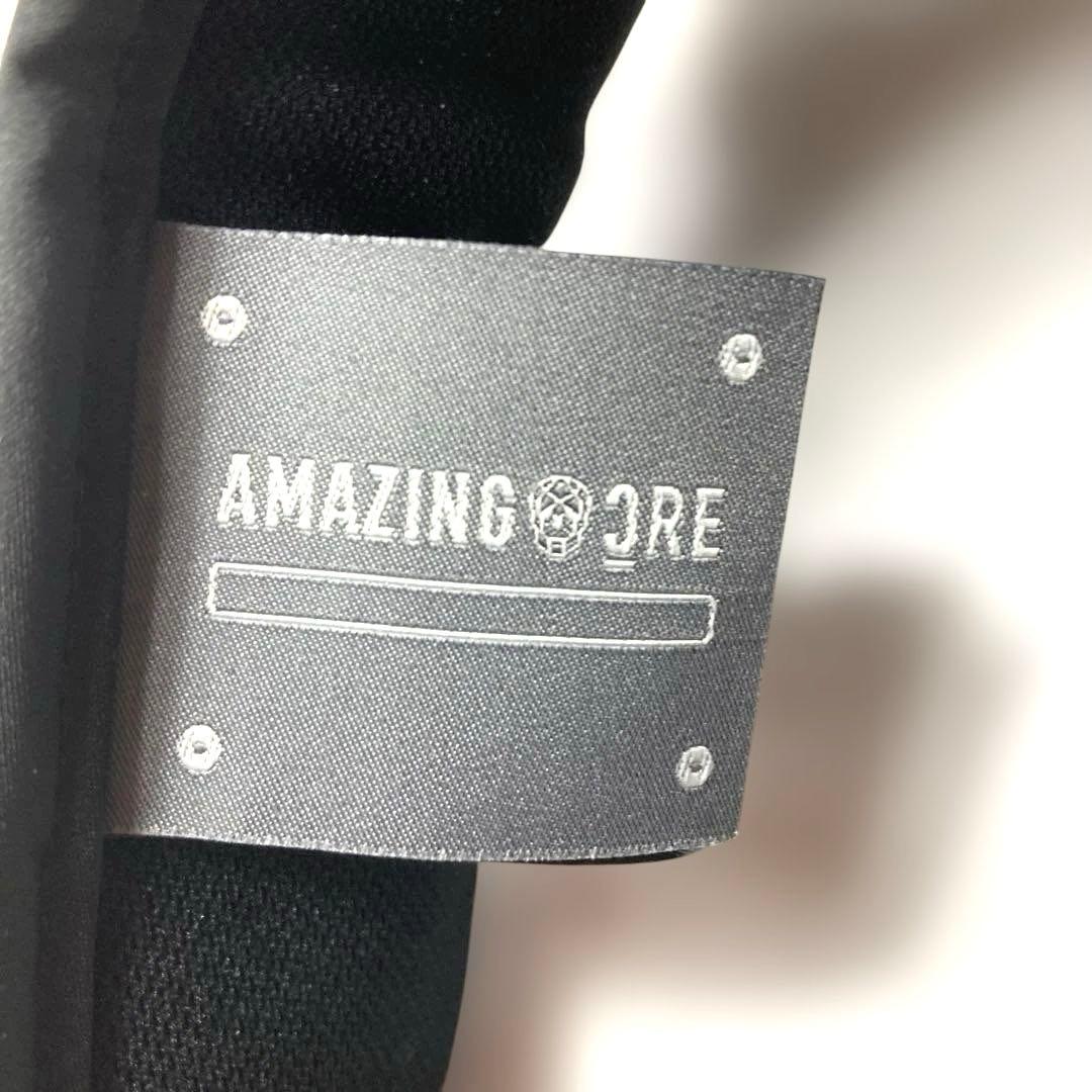 ＊Amazingcre (アメイジングクリー)スカルロゴ バイザー メンズ　黒