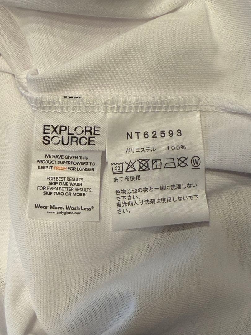 新品 白 ノースフェイス フリーラン ロングスリーブ ロンT ユニセックス XL