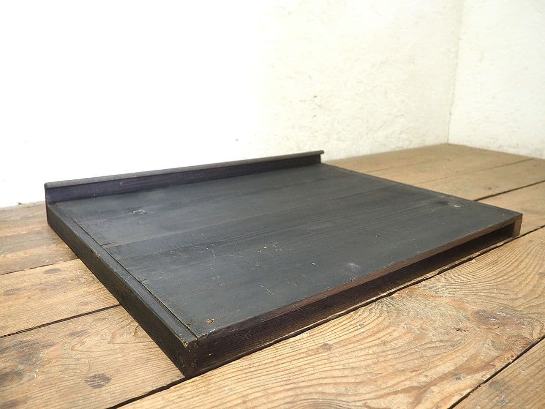 1411 ヴィンテージ　レトロな無垢材の黒板　ブラックボード　看板　メニュー