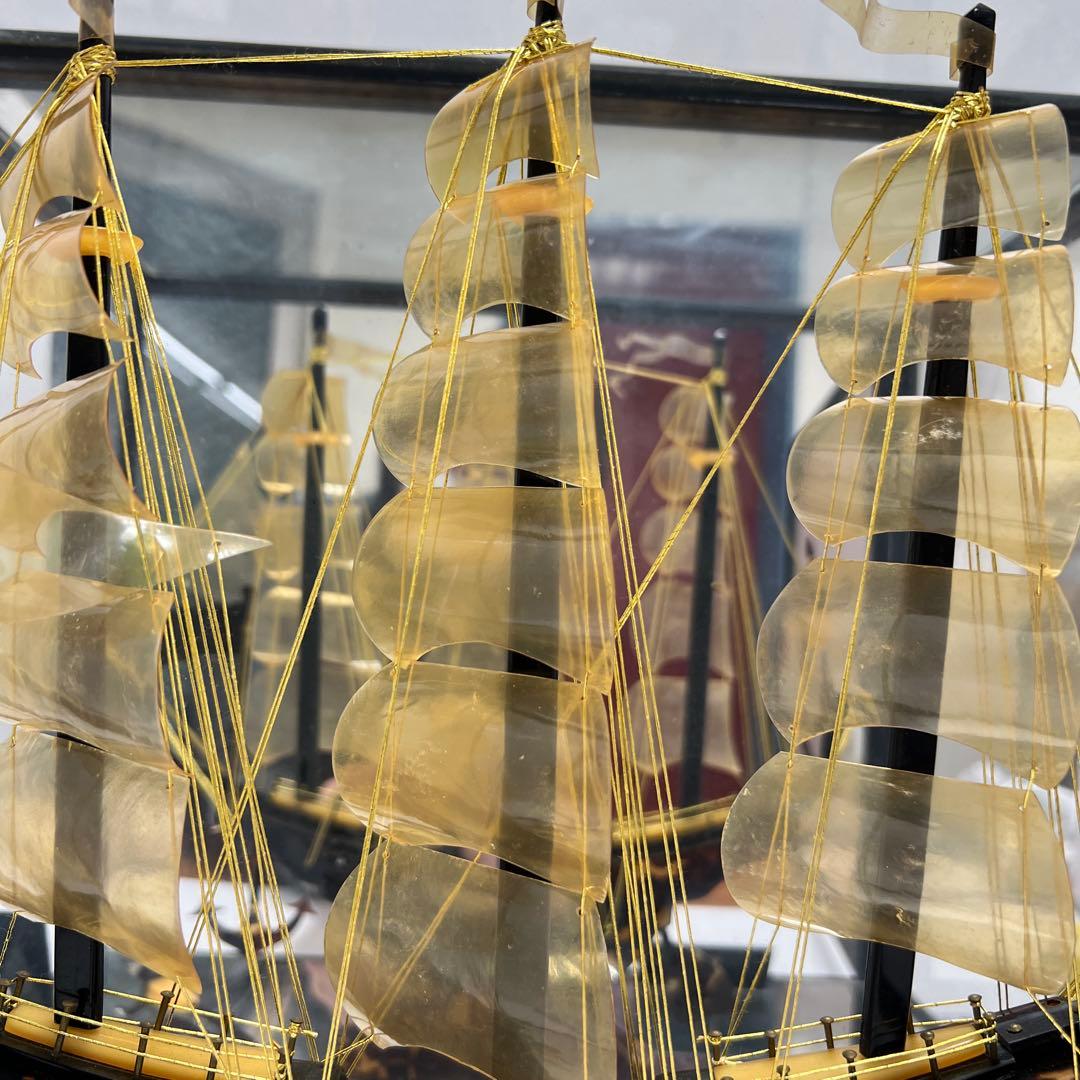 本鼈甲　オランダ船　ケース付　東Y7-1212①タトオ