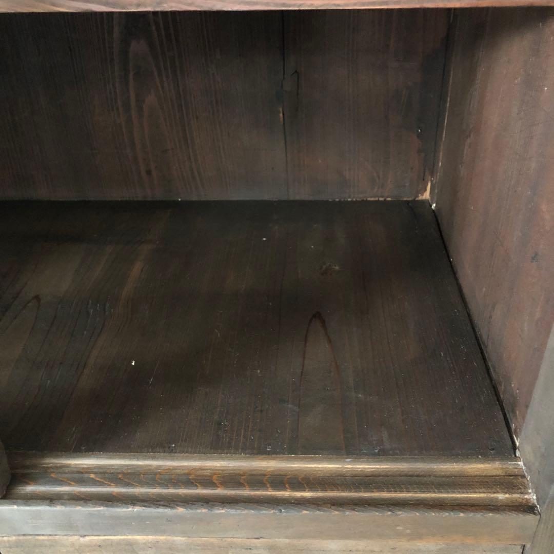 レトロ　アンティーク　古道具　古家具　古民家　ガラス棚　食器棚　箪笥　引き出し