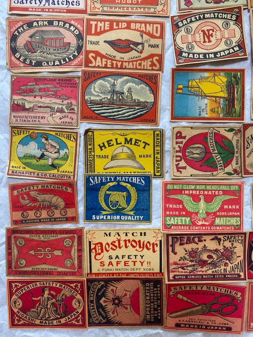 マッチラベル50枚　希少！欧米向け輸出用