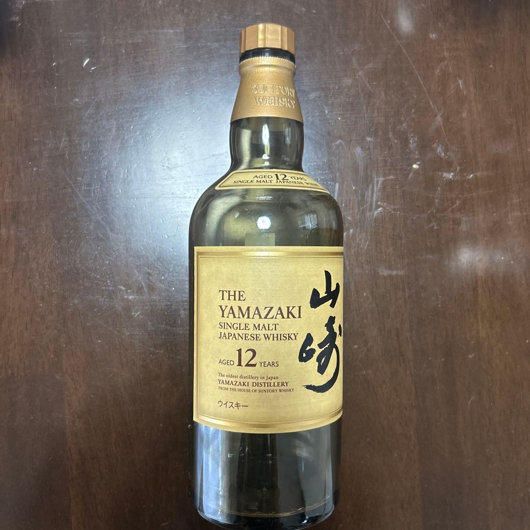 山崎　１８年　シングルモルトウイスキー　700ml空箱•空瓶