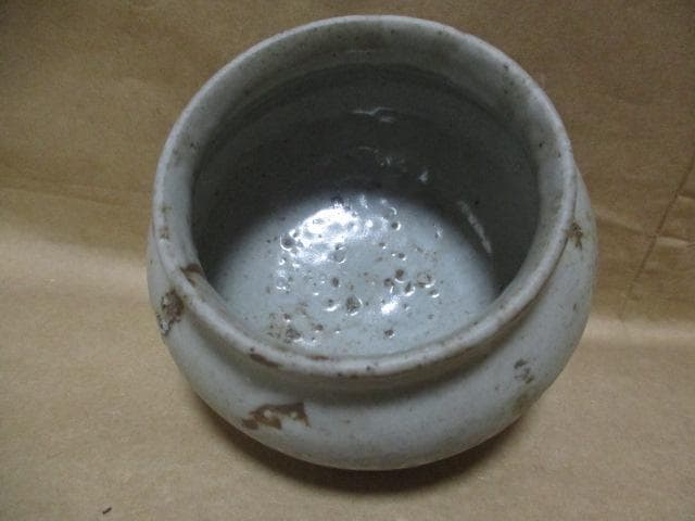 李朝　白磁の小壺　S12-1